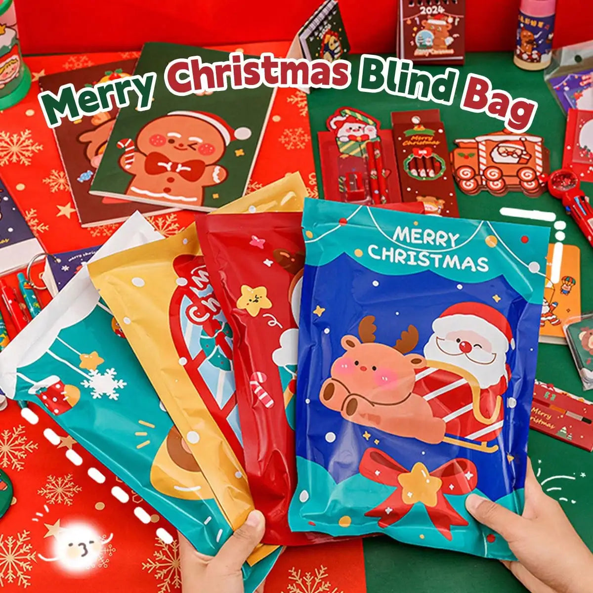 Christmas Surprise Stationery Blind Box Gift Package Children's Stationery Set Reward Lucky Bag Lucky Blind Bag Gift