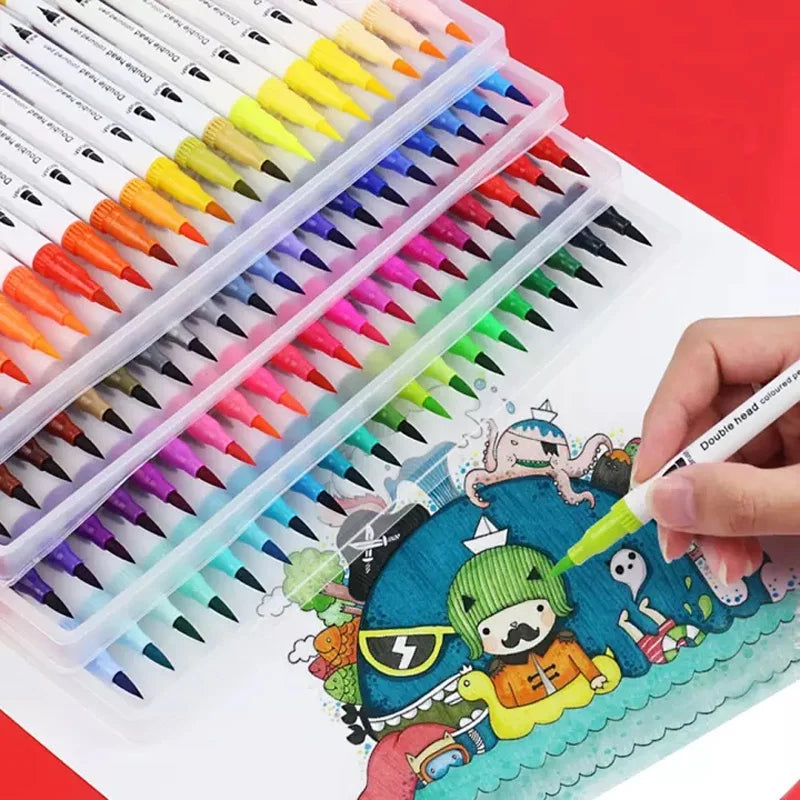 Double-Head Washable Color Marker Set