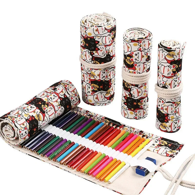 Cute Large Capacity Pencil Case Kawaii Cosmetic Bag Pouch Box For Girls Back To School Supplies Japan Korean Office Stationery