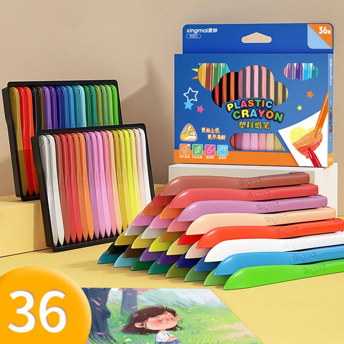 12/16/14/36 Color oil pen set for professional painting coloring school students crayon cartoon pen cartoon artist supplies